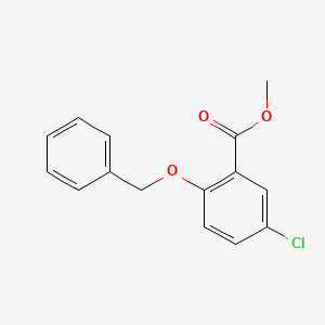molecular formula C15H13ClO3 B8744382 Methyl 2-(benzyloxy)-5-chlorobenzoate 