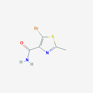 molecular formula C5H5BrN2OS B8744393 5-Bromo-2-methyl-thiazole-4-carboxylic acid amide CAS No. 936477-33-7