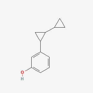 molecular formula C12H14O B8744404 3-([1,1'-Bi(cyclopropan)]-2-yl)phenol 