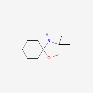 molecular formula C10H19NO B8744424 3,3-Dimethyl-1-oxa-4-azaspiro[4.5]decane CAS No. 34372-02-6