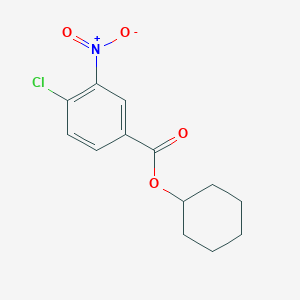 molecular formula C13H14ClNO4 B8744443 Cyclohexyl 4-chloro-3-nitrobenzoate CAS No. 62754-14-7