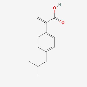 molecular formula C13H16O2 B8744454 2-(4-Isobutylphenyl)acrylic acid 