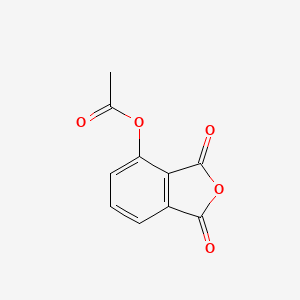 molecular formula C10H6O5 B8744465 Phthalic anhydride, 3-acetoxy- CAS No. 101976-15-2