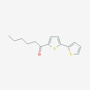 molecular formula C14H16OS2 B8744508 5'-Hexanoylbithiophene 