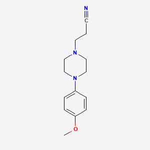 molecular formula C14H19N3O B8744512 3-(4-(4-Methoxyphenyl)piperazin-1-yl)propanenitrile 