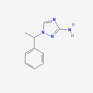 molecular formula C10H12N4 B8744539 1-(1-Phenylethyl)-1H-1,2,4-triazol-3-amine 