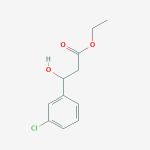 molecular formula C11H13ClO3 B8744562 Ethyl 3-(3-chlorophenyl)-3-hydroxypropanoate 