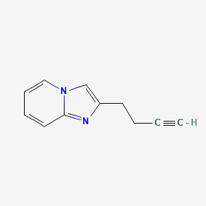 molecular formula C11H10N2 B8744586 2-(But-3-ynyl)-imidazo[1,2-a]pyridine 