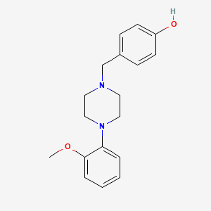 molecular formula C18H22N2O2 B8744594 4-{[4-(2-Methoxyphenyl)piperazin-1-yl]methyl}phenol 