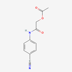 [(4-Cyanophenyl)carbamoyl]methyl acetate