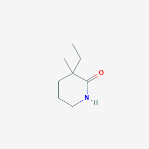 molecular formula C8H15NO B8744717 3-Ethyl-3-methylpiperidin-2-one 