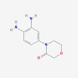 molecular formula C10H13N3O2 B8744738 4-(3,4-Diaminophenyl)morpholin-3-one 