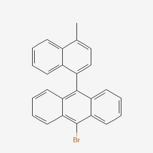 molecular formula C25H17Br B8744784 9-Bromo-10-(4-methylnaphthalen-1-YL)anthracene CAS No. 912483-19-3