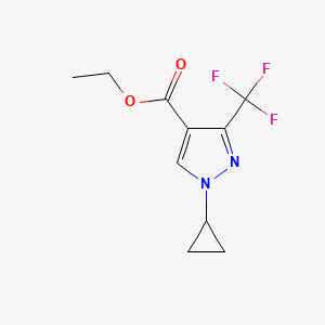 Ethyl 1-cyclopropyl-3-(trifluoromethyl)-1H-pyrazole-4-carboxylate