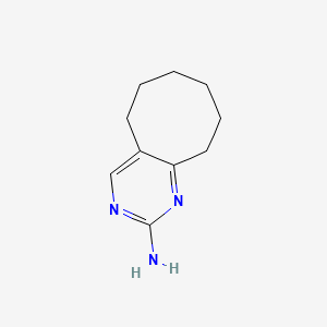 molecular formula C10H15N3 B8744864 5,6,7,8,9,10-Hexahydrocycloocta[d]pyrimidin-2-amine 