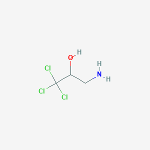 molecular formula C3H6Cl3NO B8744974 3-Amino-1,1,1-trichloropropan-2-ol CAS No. 35695-70-6