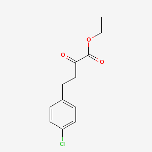 molecular formula C12H13ClO3 B8745014 ethyl 4-(4-chlorophenyl)-2-oxobutanoate 