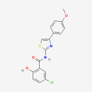 B8745053 5-Chloro-2-hydroxy-N-[4-(4-methoxyphenyl)-1,3-thiazol-2-yl]benzamide CAS No. 634186-99-5