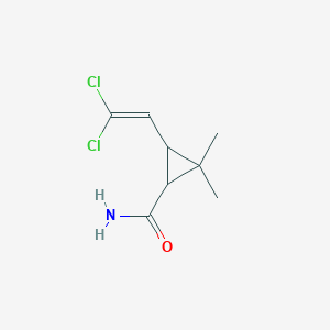 molecular formula C8H11Cl2NO B8745154 3-(2,2-Dichloroethenyl)-2,2-dimethylcyclopropanecarboxamide 