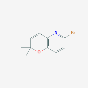 molecular formula C10H10BrNO B8745168 6-bromo-2,2-dimethyl-2H-pyrano[3,2-b]pyridine 