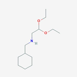 molecular formula C13H27NO2 B8745182 N-(cyclohexylmethyl)-2,2-diethoxyethanamine 