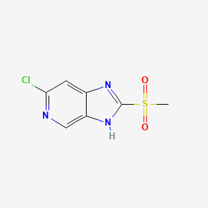 6-chloro-2-(methylsulfonyl)-3H-imidazo[4,5-c]pyridine