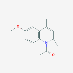 molecular formula C15H19NO2 B8745261 1-(6-Methoxy-2,2,4-trimethylquinolin-1(2H)-yl)ethan-1-one CAS No. 97743-56-1