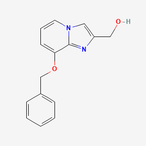 molecular formula C15H14N2O2 B8745285 (8-(Benzyloxy)imidazo[1,2-a]pyridin-2-yl)methanol CAS No. 79707-20-3