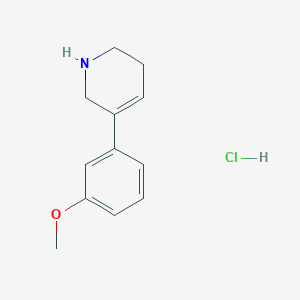 molecular formula C12H16ClNO B8745291 3-(3-Methoxyphenyl)-1,2,5,6-tetrahydropyridine hydrochloride CAS No. 83010-41-7