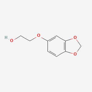 molecular formula C9H10O4 B8745297 2-(Benzo[d][1,3]dioxol-5-yloxy)ethanol 