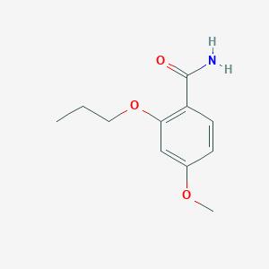 molecular formula C11H15NO3 B8745314 4-Methoxy-2-propoxybenzamide CAS No. 127979-79-7