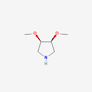 molecular formula C6H13NO2 B8745354 (3R,4S)-3,4-Dimethoxypyrrolidine CAS No. 800402-13-5