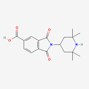 1,3-dioxo-2-(2,2,6,6-tetramethylpiperidin-4-yl)-2,3-dihydro-1H-isoindole-5-carboxylic acid