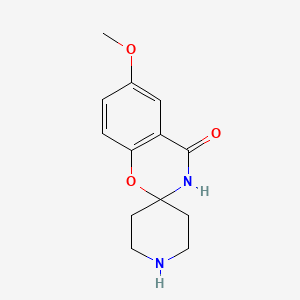 molecular formula C13H16N2O3 B8745381 6-Methoxyspiro[benzo[e][1,3]oxazine-2,4'-piperidin]-4(3H)-one 