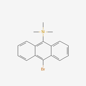 molecular formula C17H17BrSi B8745399 Silane, (10-bromo-9-anthracenyl)trimethyl- CAS No. 89811-60-9