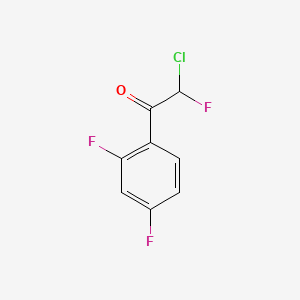 2-Chloro-1-(2,4-difluorophenyl)-2-fluoroethan-1-one