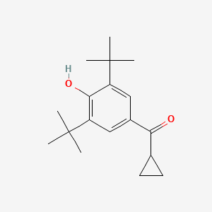 molecular formula C18H26O2 B8745411 Cyclopropyl(3,5-ditert-butyl-4-hydroxyphenyl)methanone 