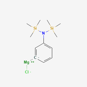 molecular formula C12H22ClMgNSi2 B8745458 3-[Bis(trimethylsilyl)amino]phenylmagnesium chloride 