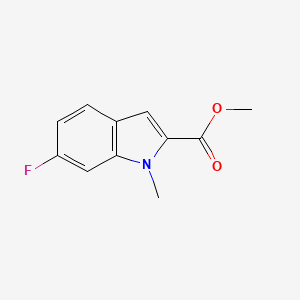 molecular formula C11H10FNO2 B8745486 Methyl 6-fluoro-1-methyl-1H-indole-2-carboxylate 