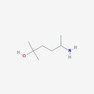 molecular formula C7H17NO B8745491 5-Amino-2-methyl-2-hexanol 