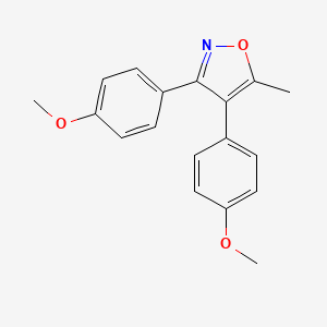 molecular formula C18H17NO3 B8745520 3,4-Bis(4-methoxyphenyl)-5-methylisoxazole CAS No. 78967-05-2