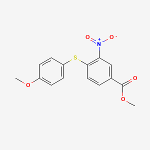 4-(4-Methoxy-phenylsulfanyl)-3-nitro-benzoic acid methyl ester