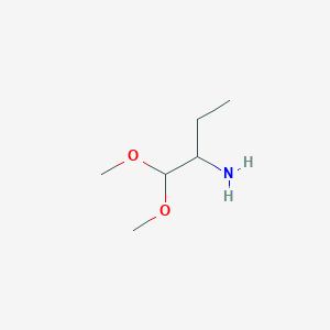 molecular formula C6H15NO2 B8745546 1,1-Dimethoxybutan-2-amine 