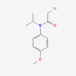 molecular formula C12H16BrNO2 B8745580 2-Bromo-N-isopropyl-N-(4-methoxyphenyl)acetamide 