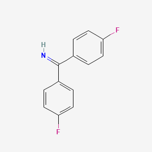 molecular formula C13H9F2N B8745596 1,1-Bis(4-fluorophenyl)methanimine 