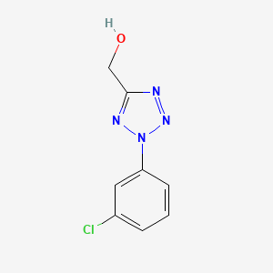 molecular formula C8H7ClN4O B8745633 [2-(3-Chloro-phenyl)-2H-tetrazol-5-yl]-methanol 