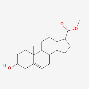 molecular formula C21H32O3 B8745640 Androst-5-ene-17-carboxylic acid, 3beta-hydroxy-, methyl ester 