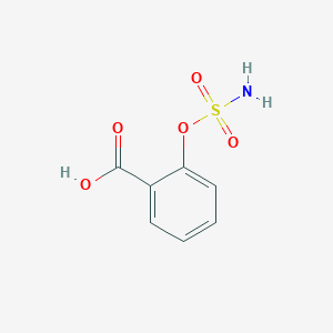 molecular formula C7H7NO5S B8745651 2-(Sulfamoyloxy)benzoic acid CAS No. 115438-18-1