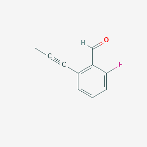 B8745667 2-Fluoro-6-(prop-1-yn-1-yl)benzaldehyde CAS No. 608515-62-4