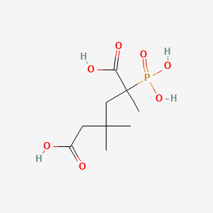 B8745688 2,4,4-Trimethyl-2-phosphonoadipic acid CAS No. 67492-83-5